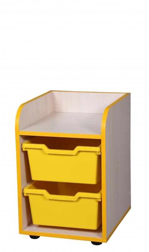 Універсальна стінка "Органайзик" елемент №4, з комплектом лотків, матеріал корпусу - ЛДСП, АЛМАНТ, 357х410х540 мм.